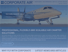 Tablet Screenshot of corporate-air.com.au
